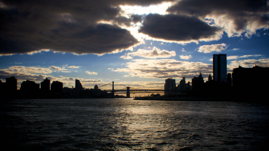 NYC East River Ferry Sunset View